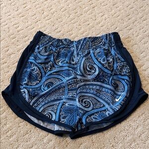 Nike Blue Paisley Athletic Shorts